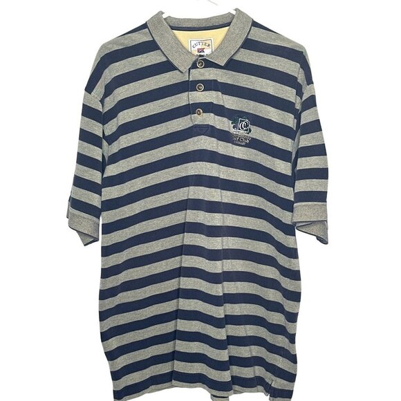 Cutter and Buck Chardonnay Golf Club Napa Valley mens stripe shirt size XL - Picture 1 of 5